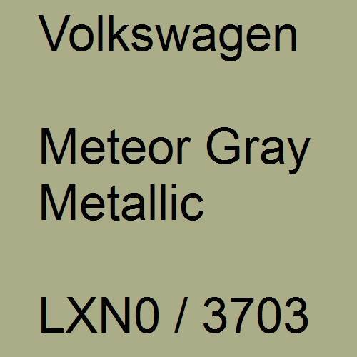 Volkswagen, Meteor Gray Metallic, LXN0 / 3703.